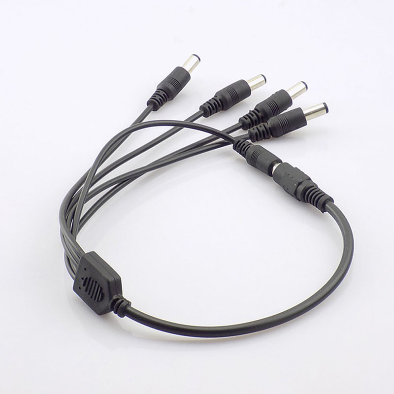 CCTV Security Camera 1 DC Female To 2/3/4/5/8 Male Plug Power Cord Adapter Connector Cable Splitter For LED Strip Light-1PCS CCTV Security Camera 1 DC Female To 2/3/4/5/8 Male Plug Power Cord Adapter Connector Cable Splitter For LED Strip Light-1PCS